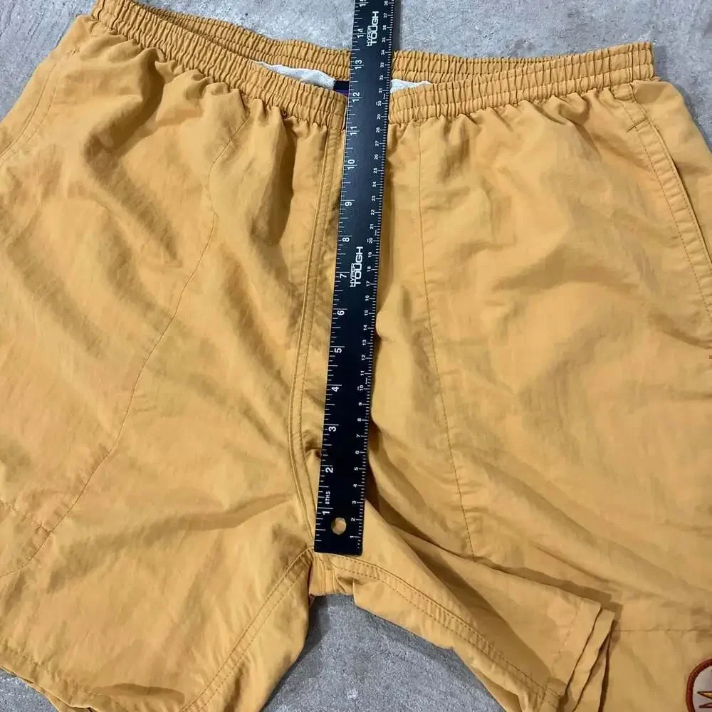 Vintage Patagonia Baggies Shorts Men's Large Mustard Yellow Sun Patch